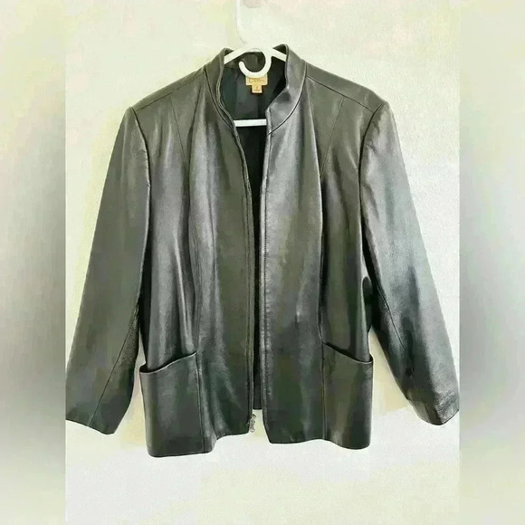Caslon Jackets & Blazers - Caslon Women’s Leather Jacket Size 1X